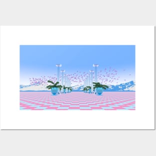 Vaporwave Landscape Posters and Art